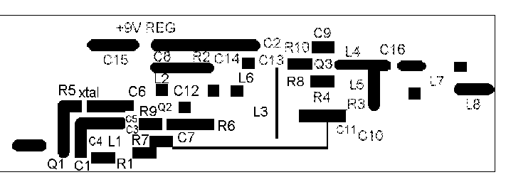 pcb track & component layout