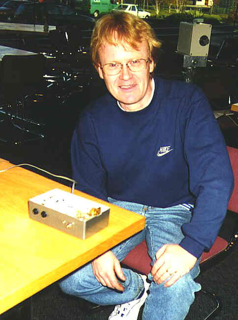 G0CZD with partly built 47GHz gear...Martlesham '97