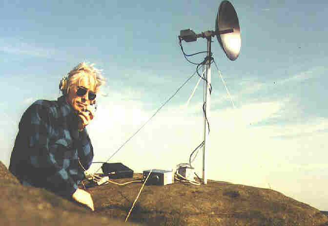 G3PHO with simple backpacking 10GHz gear...c.1984