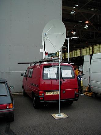 G3PHO/P on 23cm and 10GHz outside Hangar 1